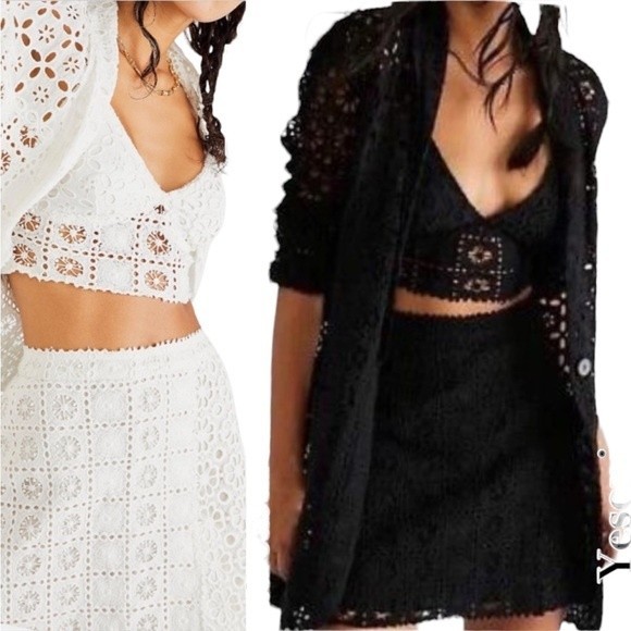 FREE PEOPLE YESENIA 3 PIECE SUIT SET IN BLACK - Picture 15 of 16